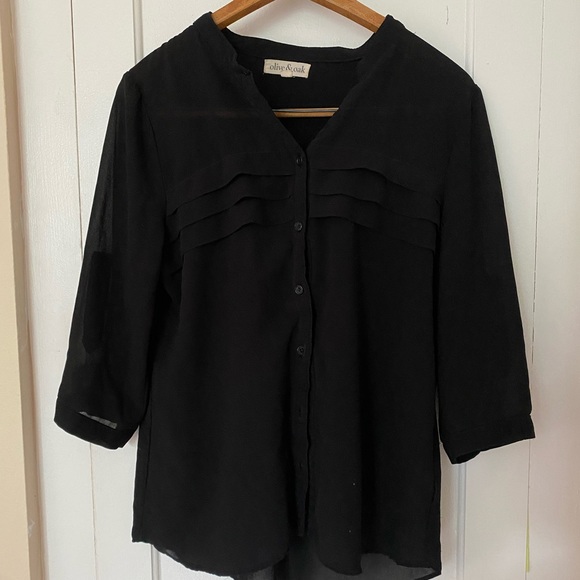Olive and Oak Sheer Blouse - Picture 1 of 1